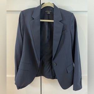 Theory Navy Size 4 Women’s Blazer Suit Wool and Elastane Jacket